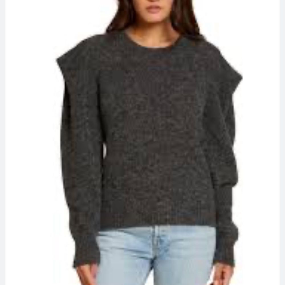 Nation Ltd Vicki Bold Shoulder Sweater-Ll17